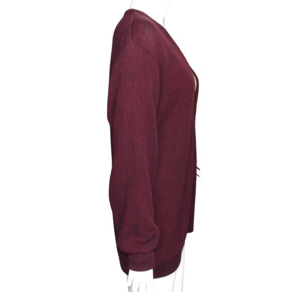 CYPRESS LINKS Cardigan Sweater, L, Maroon flecked, Long sleeve, Vintage, Buttons - Picture 6 of 10